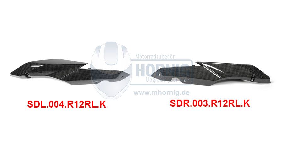 BMW R 1200 RS, LC (2015-) Kit de cola carenado de carbono