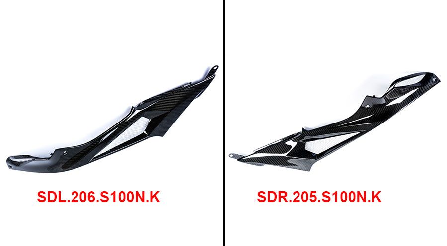 BMW S1000RR (2009-2018) Paneles laterales para depósito 