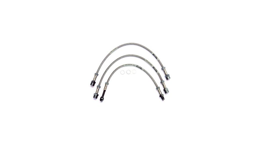 BMW R 80 modelo Manguera de freno trenzada de acero inoxidable (3-piezas)