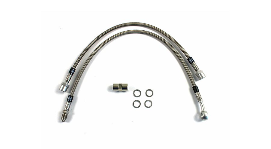 BMW R 80 modelo Manguera de freno trenzada de acero inoxidable (2-piezas)