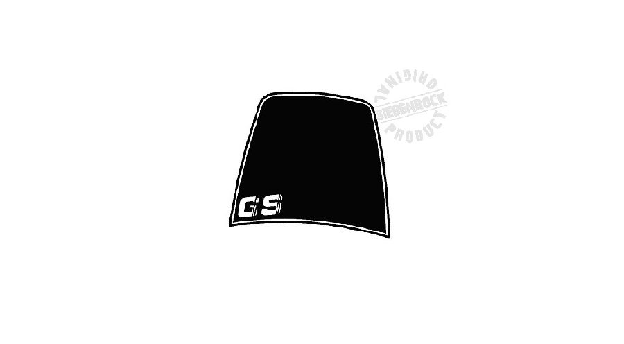 BMW R 100 modelo Engomado para deflector de viento, negro