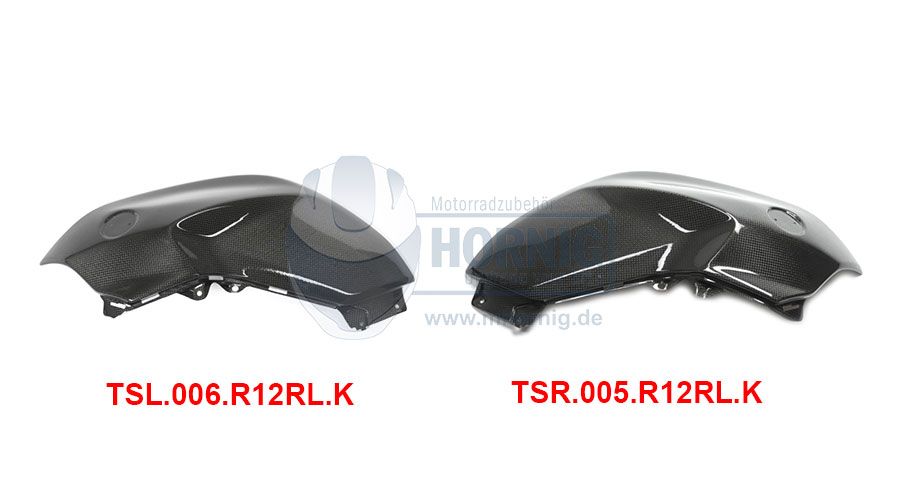 BMW R 1200 R, LC (2015-2018) Cubierta lateral de carbono para tanque