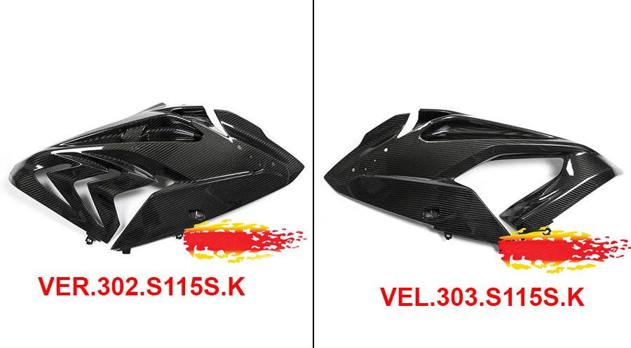 BMW S1000RR (2009-2018) Carenados laterales - Calle