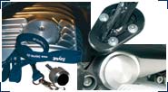 BMW R850R, R1100R, R1150R & Rockster Aluminio, Acero inoxidable