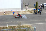 Drift Challenge Motorcycle versus WRC Rallye Car